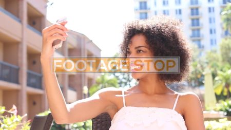 ethnic-millennial-girl-stock-video-footage