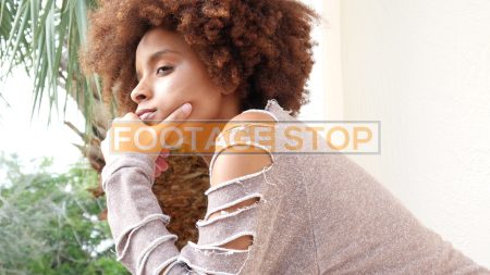 african-american-girl-millennial-woman-stock-footage-video