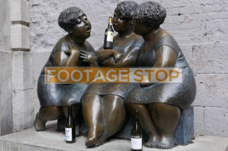 Les-chuchoteuses -“The Gossipers” - Montreal- Stock -photo