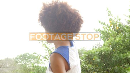 african-american-ethnic-girl-stock-video-footage