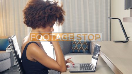 african-american-millennial-woman-stock-footage-video