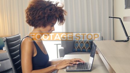 african-american-millennial-woman-stock-footage-video