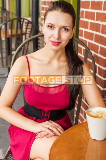 millennial-woman-urban-scene-stock-photo