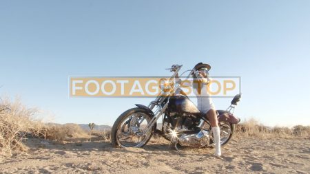 mojave-desert-lifestyle-sexy-woman-stock-video-footage