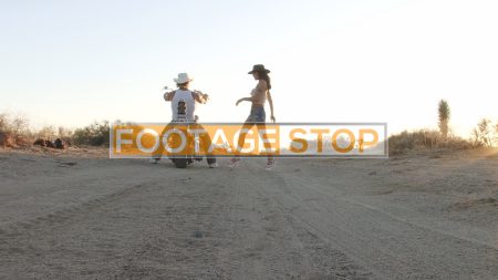 couple-love-mojave-desert-lifestyle-stock-video-footage