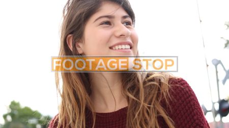 gen-z-authentic-girl-ethnic-urban-portrait-stock-video