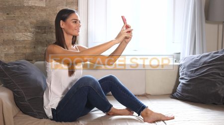 millennial-woman-social-media-cell-phone-lifestyle-stock-video