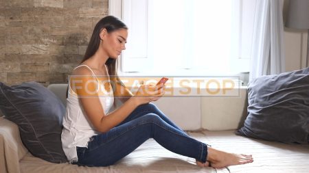 millennial-woman-social-media-cell-phone-lifestyle-stock-video