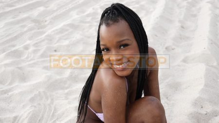 african-american-bikini-girl-black-beauty-stock-video-footage